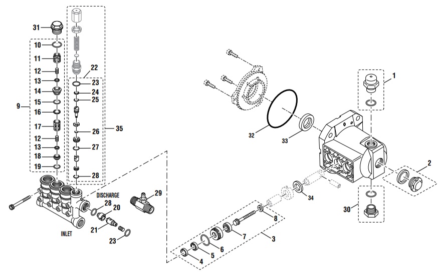 308694021 pump rebuild repair parts 